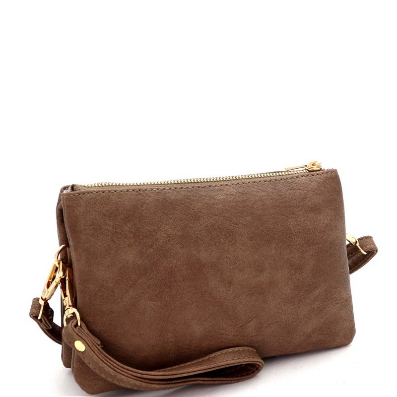 wristlet with crossbody strap